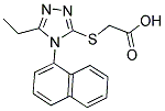 (5-ETHYL-4-NAPHTHALEN-1-YL-4 H-[1,2,4]TRIAZOL-3-YLSULFANYL)-ACETIC ACID CAS#: 886498-37-9