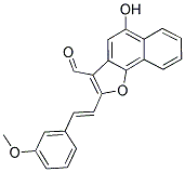 5-HYDROXY-2-(3-METHOXYSTYRYL)NAPHTHO[1,2-B]FURAN-3-CARBALDEHYDE CAS#: 853097-49-1