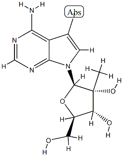 5-Iodo-7-(2-C-methyl-beta-D-ribofuranosyl)-7H-pyrrolo[2,3-d]pyrimidin-4-amine CAS#: 847551-49-9