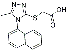 (5-METHYL-4-NAPHTHALEN-1-YL-4 H-[1,2,4]TRIAZOL-3-YLSULFANYL)-ACETIC ACID CAS#: 886498-52-8