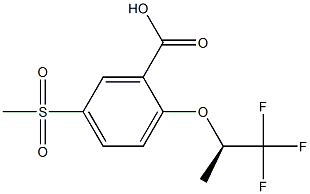 5-Methylsulfonyl-2-[((R)-2,2,2-trifluoro-1-Methylethyl)oxy]benzoic acid CAS#: 845616-83-3