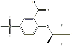 5-Methylsulfonyl-2-[((R)-2,2,2-trifluoro-1-Methylethyl)oxy]benzoic acid Methyl ester CAS#: 845617-21-2