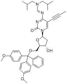 5'-O-(DIMETHOXYTRITYL)-N4-(DIISOBUTYLAMINO)METHYLIDENE-5-(1-PROPYNYL)-2'-DEOXYCYTIDINE CAS#: 869355-42-0