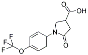 5-OXO-1-[4-(TRIFLUOROMETHOXY)PHENYL]PYRROLIDINE-3-CARBOXYLIC ACID CAS#: 874765-55-6
