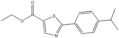 5-Thiazolecarboxylic acid, 2-[4-(1-methylethyl)phenyl]-, ethyl ester CAS#: 886369-39-7