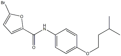5-bromo-N-[4-(3-methylbutoxy)phenyl]-2-furamide CAS#: 880560-76-9