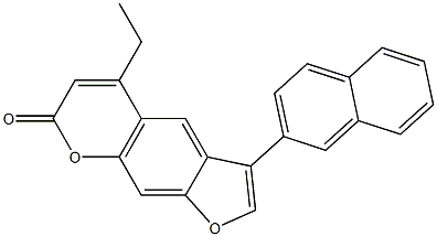 5-ethyl-3-naphthalen-2-ylfuro[3,2-g]chromen-7-one CAS#: 858747-18-9