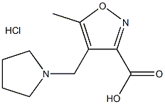5-methyl-4-(1-pyrrolidinylmethyl)-3-Isoxazolecarboxylic acid CAS#: 893750-02-2