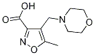 5-methyl-4-(morpholin-4-ylmethyl)isoxazole-3-carboxylic acid CAS#: 893750-08-8