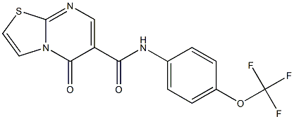 5-oxo-N-(4-(trifluoromethoxy)phenyl)-5H-thiazolo[3,2-a]pyrimidine-6-carboxamide CAS#: 851944-03-1