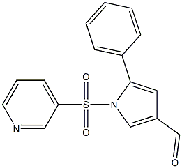 5-phenyl-1-(pyridin-3-ylsulfonyl)-1H-pyrrole-3-carbaldehyde CAS#: 881676-90-0