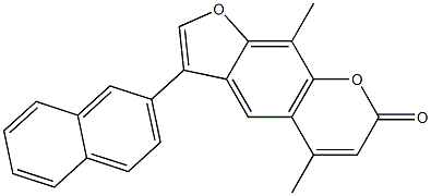 5,9-dimethyl-3-naphthalen-2-ylfuro[3,2-g]chromen-7-one CAS#: 858752-42-8