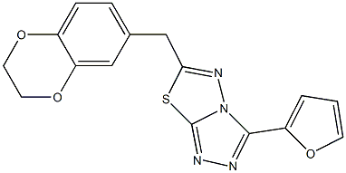 6-(2,3-dihydro-1,4-benzodioxin-6-ylmethyl)-3-(furan-2-yl)[1,2,4]triazolo[3,4-b][1,3,4]thiadiazole CAS#: 878434-20-9