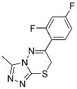 6-(2,4-DIFLUORO-PHENYL)-3-METHYL-7 H-[1,2,4]TRIAZOLO[3,4-B ][1,3,4]THIADIAZINE CAS#: 832737-52-7