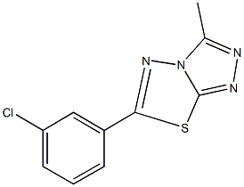 6-(3-chlorophenyl)-3-methyl[1,2,4]triazolo[3,4-b][1,3,4]thiadiazole CAS#: 881222-92-0
