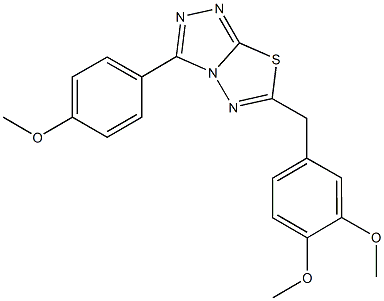 6-(3,4-dimethoxybenzyl)-3-(4-methoxyphenyl)[1,2,4]triazolo[3,4-b][1,3,4]thiadiazole CAS#: 878429-58-4