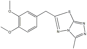 6-(3,4-dimethoxybenzyl)-3-methyl[1,2,4]triazolo[3,4-b][1,3,4]thiadiazole CAS#: 876889-68-8