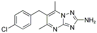 6-(4-CHLOROBENZYL)-5,7-DIMETHYL[1,2,4]TRIAZOLO[1,5-A]PYRIMIDIN-2-AMINE CAS#: 885949-37-1