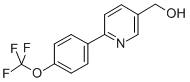(6-[4-(TRIFLUOROMETHOXY)PHENYL]PYRIDIN-3-YL)METHANOL CAS#: 851069-96-0