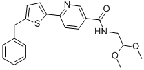 6-(5-BENZYLTHIOPHEN-2-YL)-N-(2,2-DIMETHOXYETHYL)NICOTINAMIDE CAS#: 864685-29-0