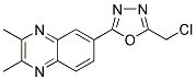 6-[5-(CHLOROMETHYL)-1,3,4-OXADIAZOL-2-YL]-2,3-DIMETHYLQUINOXALINE CAS#: 885949-52-0