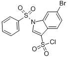 6-BROMO-1-PHENYLSULFONYL-3-CHLOROSULFONYLINDOL CAS#: 881406-31-1