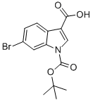 6-BROMO-1-(TERT-BUTOXYCARBONYL)-1H-INDOLE-3-CARBOXYLIC ACID CAS#: 882872-15-3