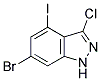 6-BROMO-3-CHLORO-4-IODOINDAZOLE CAS#: 887568-57-2