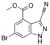 6-BROMO-3-CYANO-4-INDAZOLECARBOXYLIC ACID METHYL ESTER CAS#: 885518-67-2