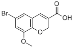 6-BROMO-8-METHOXY-2H-CHROMENE-3-CARBOXYLIC ACID CAS#: 885271-13-6