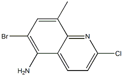 6-BroMo-2-chloro-8-Methylquinolin-5-aMine CAS#: 858467-33-1