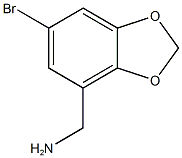 (6-Bromo-benzo[1,3]dioxol-4-)-methylamine CAS#: 887581-73-9