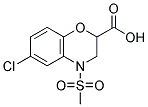 6-CHLORO-4-(METHYLSULFONYL)-3,4-DIHYDRO-2H-1,4-BENZOXAZINE-2-CARBOXYLIC ACID CAS#: 866134-42-1