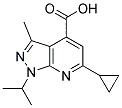 6-CYCLOPROPYL-1-ISOPROPYL-3-METHYL-1 H-PYRAZOLO[3,4-B ]PYRIDINE-4-CARBOXYLIC ACID CAS#: 886502-06-3