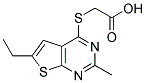 (6-ETHYL-2-METHYL-THIENO[2,3-D]PYRIMIDIN-4-YLSULFANYL)-ACETIC ACID CAS#: 878709-05-8