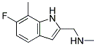 [(6-FLUORO-7-METHYL-1H-INDOL-2-L)METHYL]-METHYLAMINE CAS#: 883531-68-8