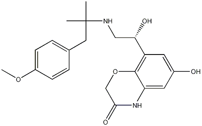 6-Hydroxy-8-[(1R)-1-hydroxy-2-[[2-(4-methoxyphenyl)-1,1-dimethylethyl]amino]ethyl]-2H-1,4-benzoxazin-3(4H)-one CAS#: 868049-49-4