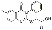 (6-METHYL-4-OXO-3-PHENYL-3,4-DIHYDRO-QUINAZOLIN-2-YLSULFANYL)-ACETIC ACID CAS#: 886500-68-1