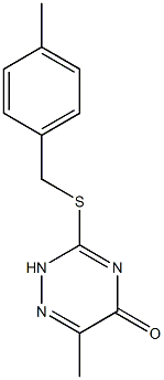 6-Methyl-3-[(4-methylbenzyl)thio]-1,2,4-triazin-5(2H)-one CAS#: 872629-58-8