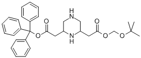 (6-TERT-BUTOXYMETHOXYCARBONYLMETHYL-PIPERAZIN-2-YL)-ACETIC ACID TRITYL ESTER CAS#: 885275-35-4