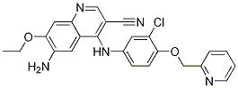 6-amino-4-(3-chloro-4-(pyridin-2-ylmethoxy)phenylamino)-7-ethoxyquinoline-3-carbonitrile CAS#: 848139-78-6
