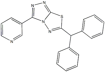 6-benzhydryl-3-(3-pyridinyl)[1,2,4]triazolo[3,4-b][1,3,4]thiadiazole CAS#: 874466-69-0