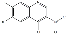 6-bromo-4-chloro-7-fluoro-3-nitroquinoline CAS#: 853908-81-3