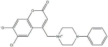 6-chloro-2-oxo-4-[(4-phenylpiperazin-1-ium-1-yl)methyl]-2H-chromen-7-olate CAS#: 849134-29-8