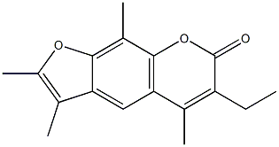 6-ethyl-2,3,5,9-tetramethylfuro[3,2-g]chromen-7-one CAS#: 858741-53-4