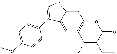 6-ethyl-3-(4-methoxyphenyl)-5-methylfuro[3,2-g]chromen-7-one CAS#: 858742-22-0