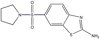6-(pyrrolidin-1-ylsulfonyl)-1,3-benzothiazol-2-amine CAS#: 881291-07-2