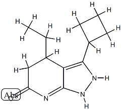 6H-Pyrazolo[3,4-b]pyridin-6-one,3-cyclobutyl-4-ethyl-1,2,4,5-tetrahydro-(9CI) CAS#: 817640-95-2