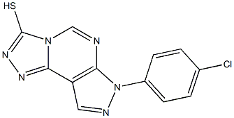 7-(4-Chloro-phenyl)-7H-pyrazolo[4,3-e][1,2,4]triazolo[4,3-c]pyrimidine-3-thiol CAS#: 844853-96-9