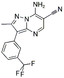 7-AMINO-2-METHYL-3-[3-(TRIFLUOROMETHYL)PHENYL]PYRAZOLO[1,5-A]PYRIMIDINE-6-CARBONITRILE CAS#: 863305-83-3